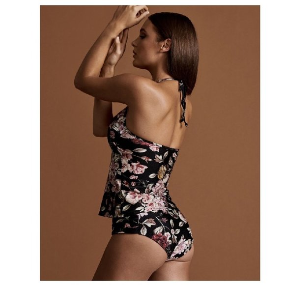 Rachel Rachel Roy Cherry Blossom Floral Swim Top - Picture 3 of 9